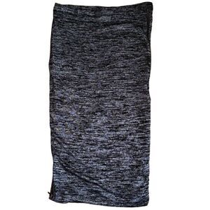Express Women's Side Zipper Midi Bodycon Skirt in Heathered Grey Size Medium